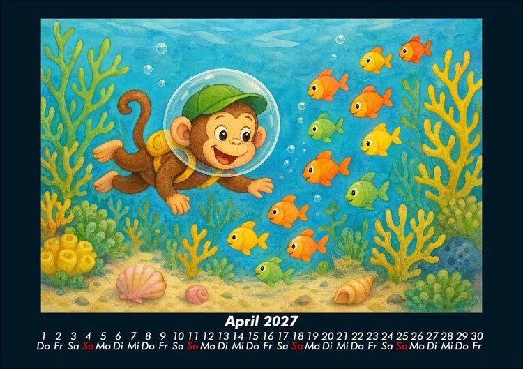 Produktbild: Milos Abenteuer in der Unterwasserwelt 2027 Fotokalender DIN A5