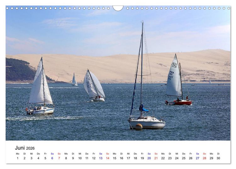 Produktbild: Arcachon Bordeaux Cap Ferret (Wandkalender 2026 DIN A3 quer), CALVENDO Monatskalender