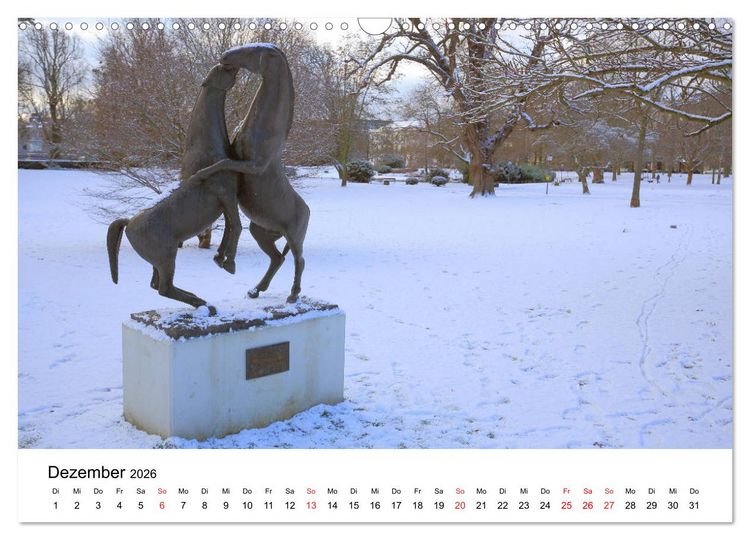 Produktbild: Wiesbaden Kunst in der &Ouml;ffentlichkeit (Wandkalender 2026 DIN A3 quer), CALVENDO Monatskalender