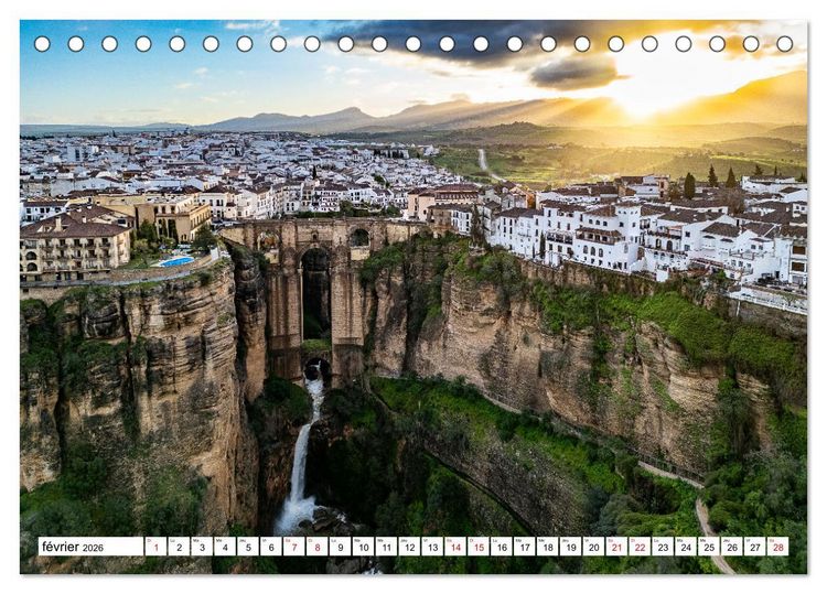 Produktbild: Sublimes paysages d'Espagne (Calendrier de bureau 2026 DIN A5 vertical), CALVENDO calendrier mensuel