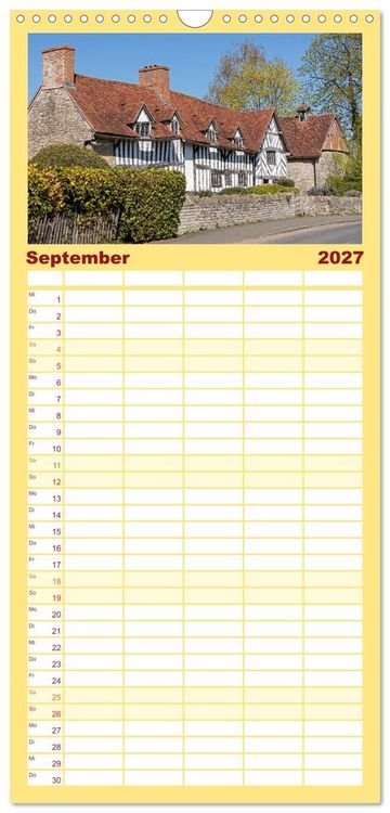 Produktbild: Familienplaner 2027 - Stratford upon Avon - Shakespeare-Stadt mit 5 Spalten (Wandkalender, 21 x 45 cm) CALVENDO