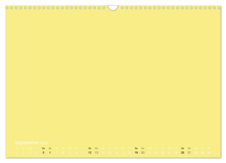 Produktbild: Bastelkalender - Gelb (Wandkalender 2026 DIN A3 quer), CALVENDO Monatskalender