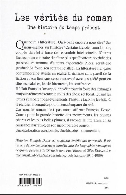 Produktbild: Les v&eacute;rit&eacute;s du roman : Une histoire du temps pr&eacute;sent