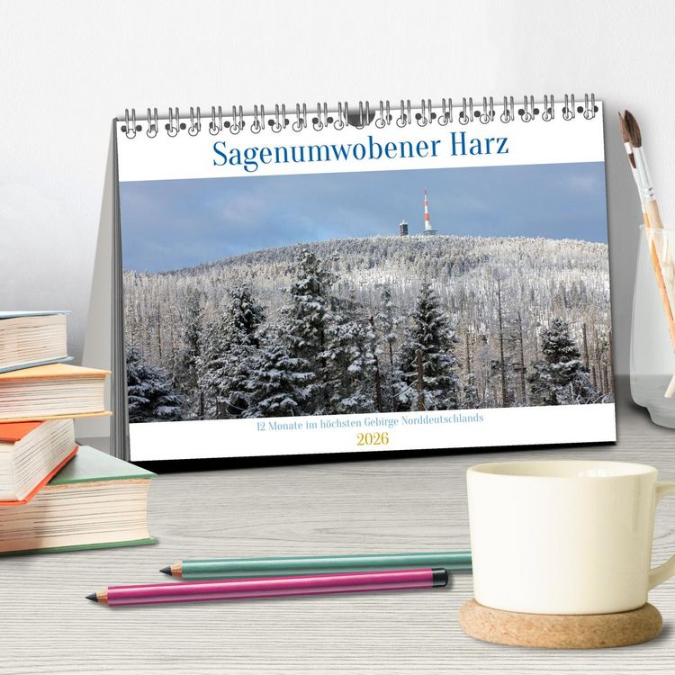 Produktbild: Sagenumwobener Harz (Tischkalender 2026 DIN A5 quer), CALVENDO Monatskalender