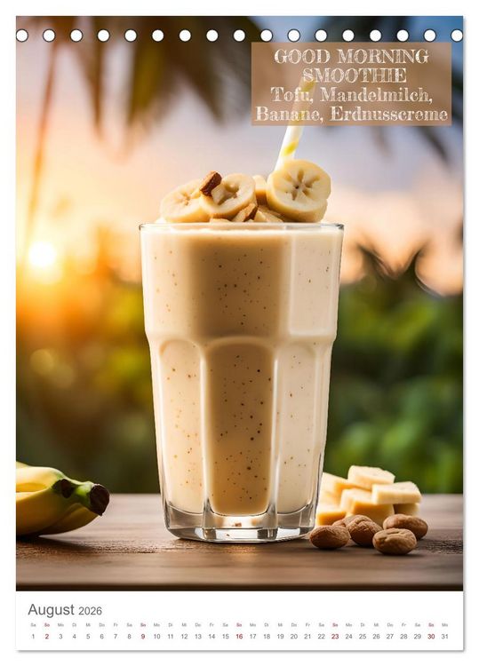 Produktbild: Vitamine im Glas - Gesunde Smoothie Kreationen (Tischkalender 2026 DIN A5 hoch), CALVENDO Monatskalender