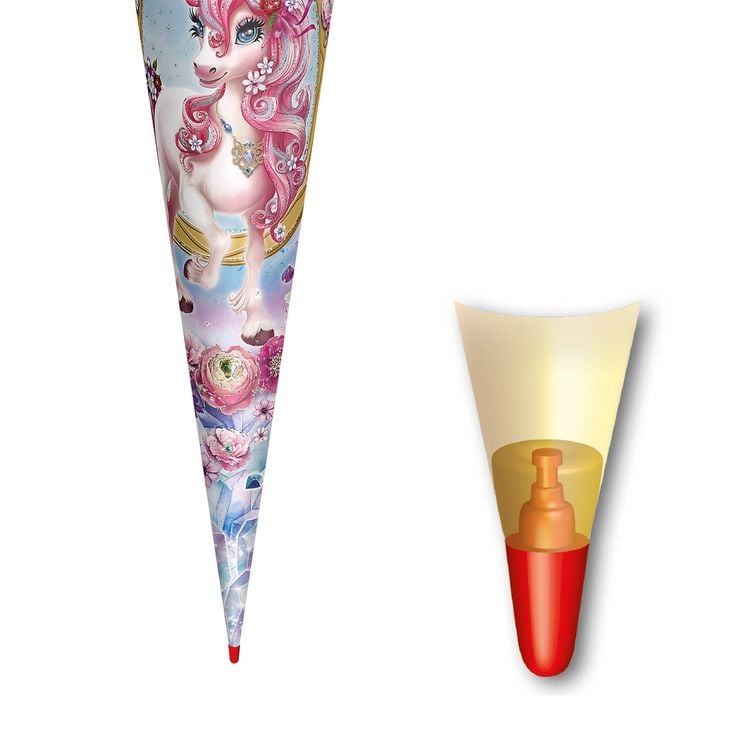 Produktbild: Motivschult&uuml;te, Einhorn Beauty, 70cm, Glitter