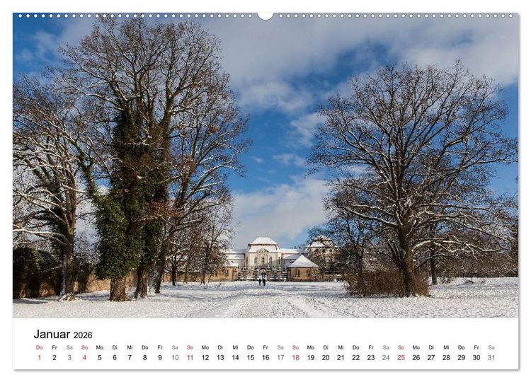 Produktbild: Fasanerie - sch&ouml;nstes Barockschloss Hessens (Wandkalender 2026 DIN A2 quer), CALVENDO Monatskalender