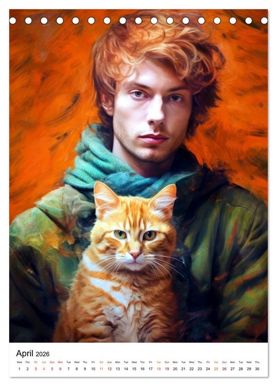 Produktbild: Meow and Forever (Desk Calendar 2026 DIN A5 portrait), CALVENDO 12 Month DeskCalendar