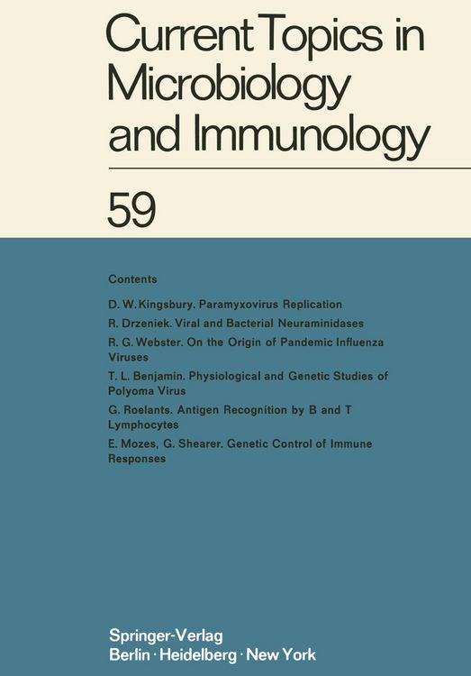 Produktbild: Current Topics in Microbiology and Immunology