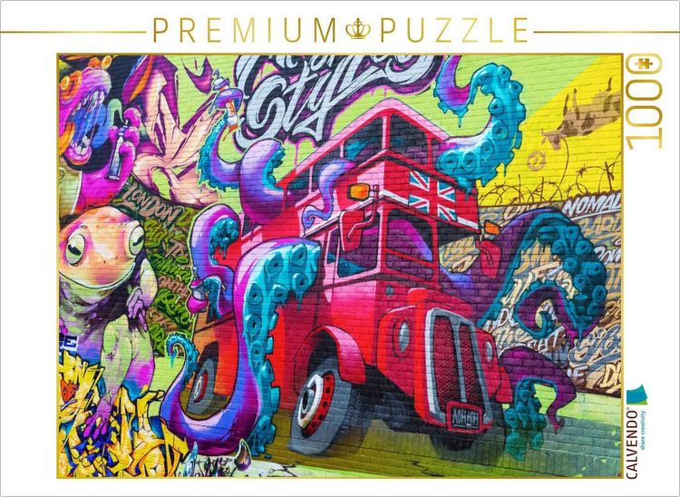 Produktbild: CALVENDO Puzzle Streetart in London, Gro&szlig;brittanien | 1000 Teile Lege-Gr&ouml;&szlig;e 64x48cm Foto-Puzzle f&uuml;r gl&uuml;ckliche Stunden