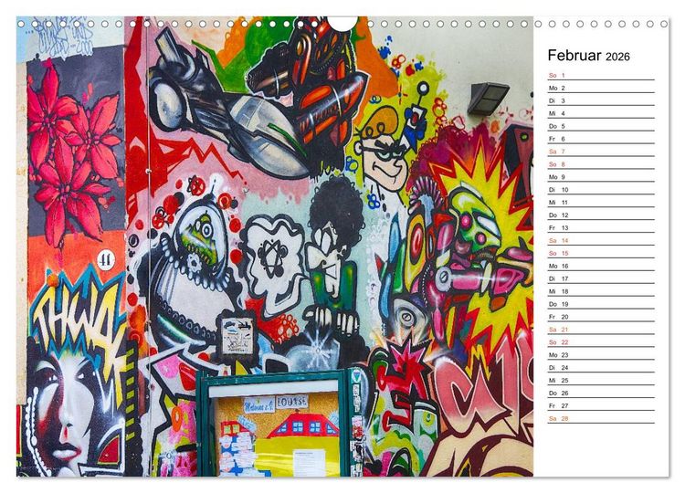Produktbild: Graffiti (Wandkalender 2026 DIN A3 quer), CALVENDO Monatskalender