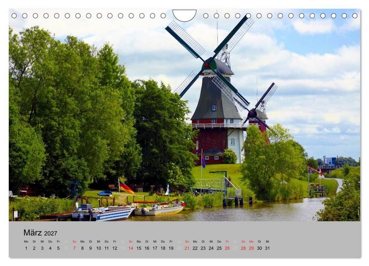 Produktbild: Ostfriesland an der Nordseek&uuml;ste (Wandkalender 2027 DIN A4 quer), CALVENDO Monatskalender