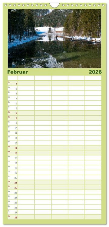 Produktbild: Familienplaner 2026 - Rund um den Hintersee und Zauberwald mit 5 Spalten (Wandkalender, 21 x 45 cm) CALVENDO