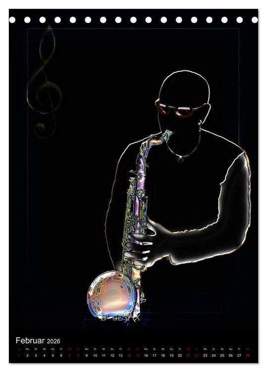 Produktbild: Jazz Ewig (Tischkalender 2026 DIN A5 hoch), CALVENDO Monatskalender