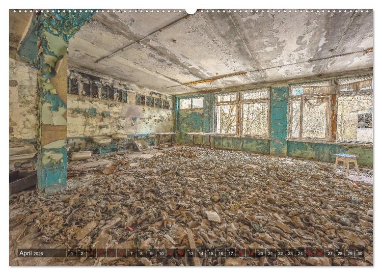 Produktbild: Tschernobyl - Die Sperrzone um das Atomkraftwerk (Wandkalender 2026 DIN A2 quer), CALVENDO Monatskalender