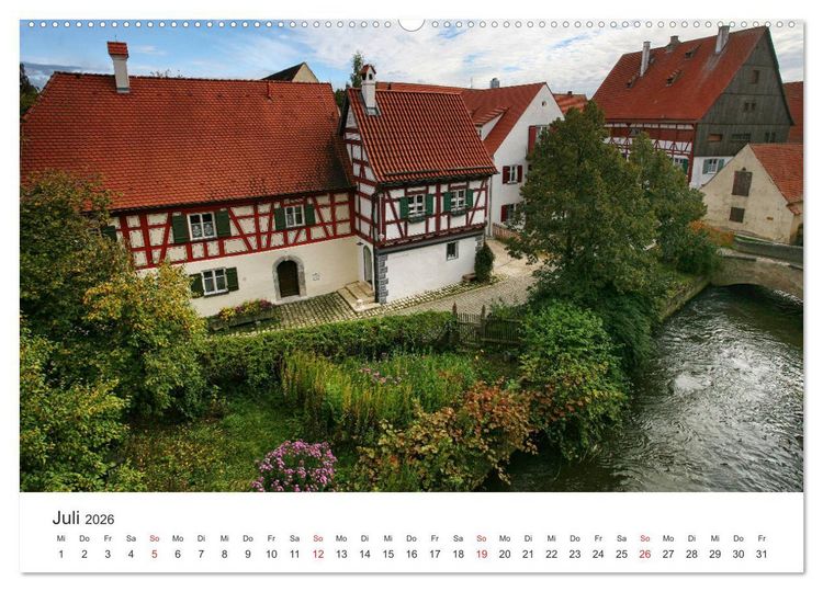 Produktbild: Stadtbummel im sch&ouml;nen N&ouml;rdlingen (hochwertiger Premium Wandkalender 2026 DIN A2 quer), Kunstdruck in Hochglanz