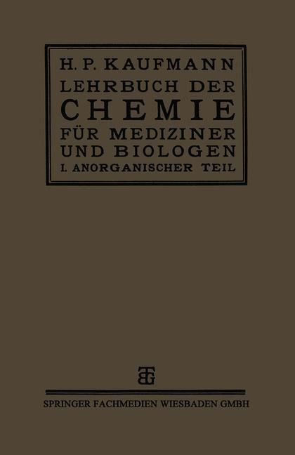 Produktbild: Lehrbuch der Chemie f&uuml;r Mediziner und Biologen