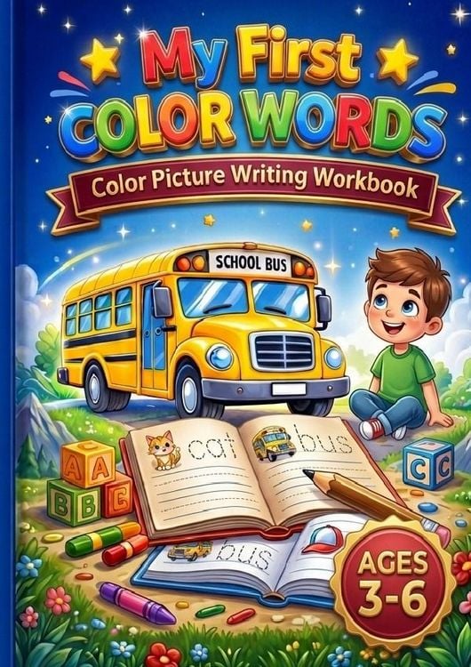 Produktbild: My First Color Words &ndash; Color Picture Writing Workbook for Ages 3&ndash;6