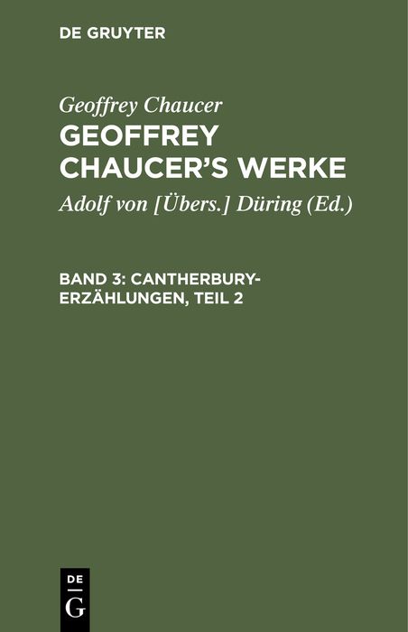 Produktbild: Cantherbury-Erz&auml;hlungen, Teil 2