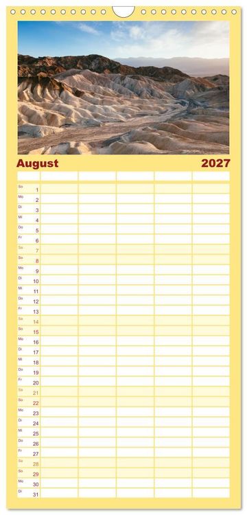Produktbild: Familienplaner 2027 - USA S&uuml;dwesten - Atemberaubende Aussichten mit 5 Spalten (Wandkalender, 21 x 45 cm) CALVENDO
