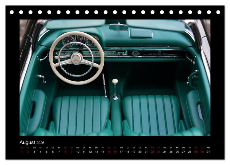 Produktbild: Retro Cars (Tischkalender 2026 DIN A5 quer), CALVENDO Monatskalender