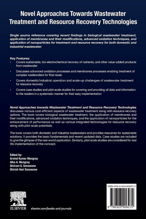 Produktbild: Novel Approaches Towards Wastewater Treatment and Resource Recovery Technologies