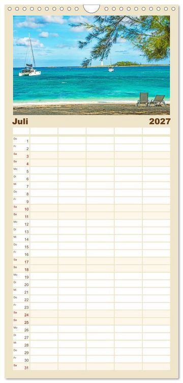 Produktbild: Familienplaner 2027 - Nassau - Stadt mit karibischem Flair mit 5 Spalten (Wandkalender, 21 x 45 cm) CALVENDO