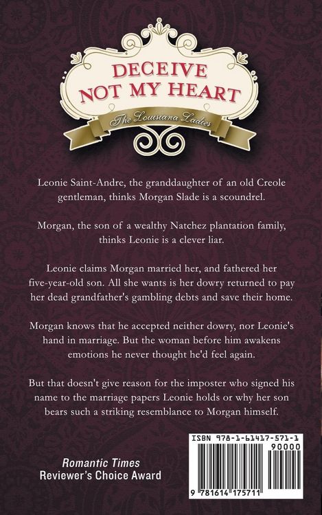Produktbild: Deceive Not My Heart (the Louisiana Ladies Series, Book 1)