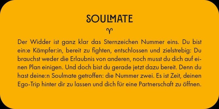 Produktbild: Sternzeichen Widder 40 Karten in Magnetschachtel