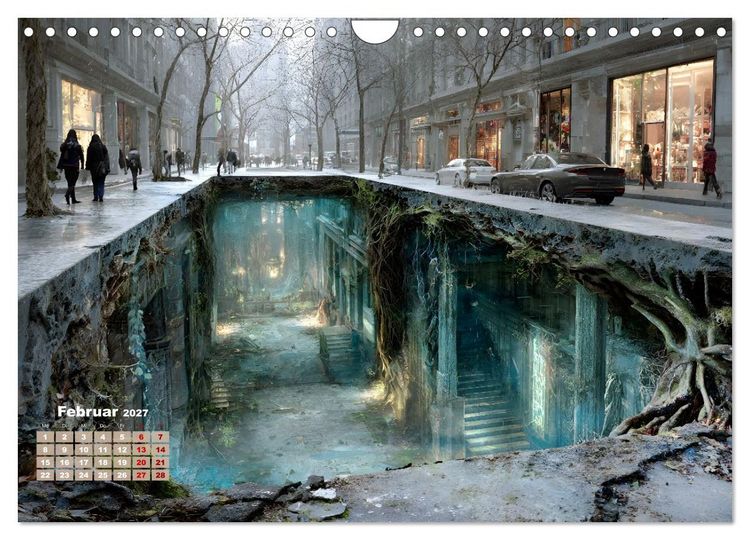 Produktbild: Below (Wandkalender 2027 DIN A4 quer), CALVENDO Monatskalender