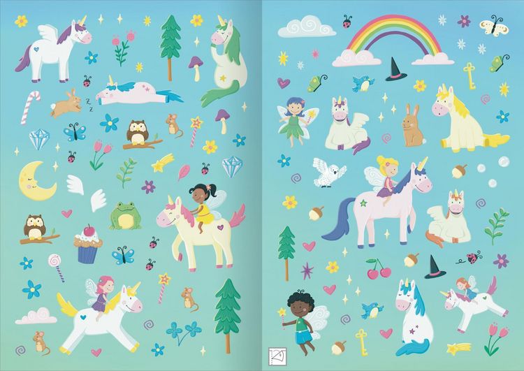 Produktbild: Mein XL Sticker-Poster Einh&ouml;rner