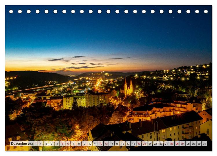 Produktbild: SIEGEN Stadt auf acht Bergen (Tischkalender 2026 DIN A5 quer), CALVENDO Monatskalender