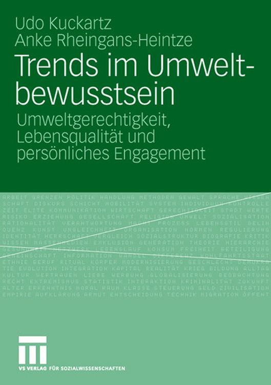 Produktbild: Trends im Umweltbewusstsein