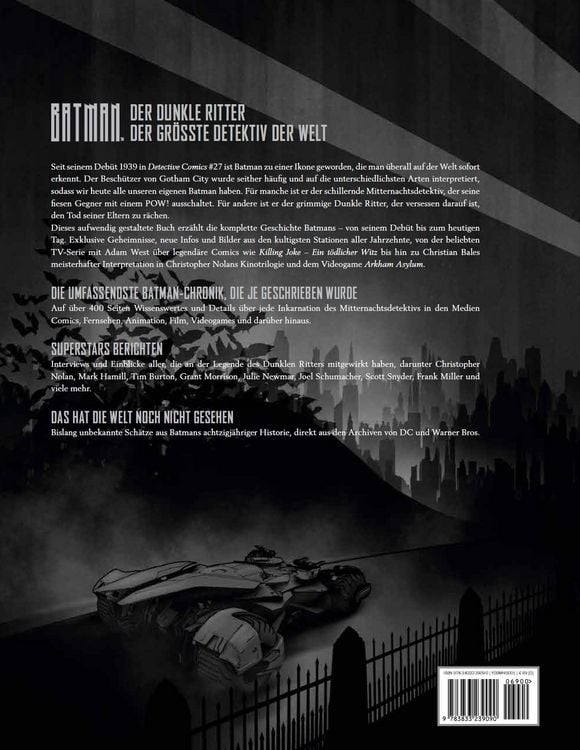 Produktbild: Batman: Alles &uuml;ber den Dunklen Ritter in Comic, Film und anderen Medien