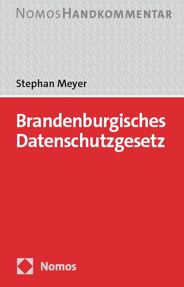 Produktbild: Brandenburgisches Datenschutzgesetz: BbgDSG