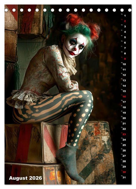 Produktbild: Clowngeschichten - Eine besondere Welt (Tischkalender 2026 DIN A5 hoch), CALVENDO Monatskalender