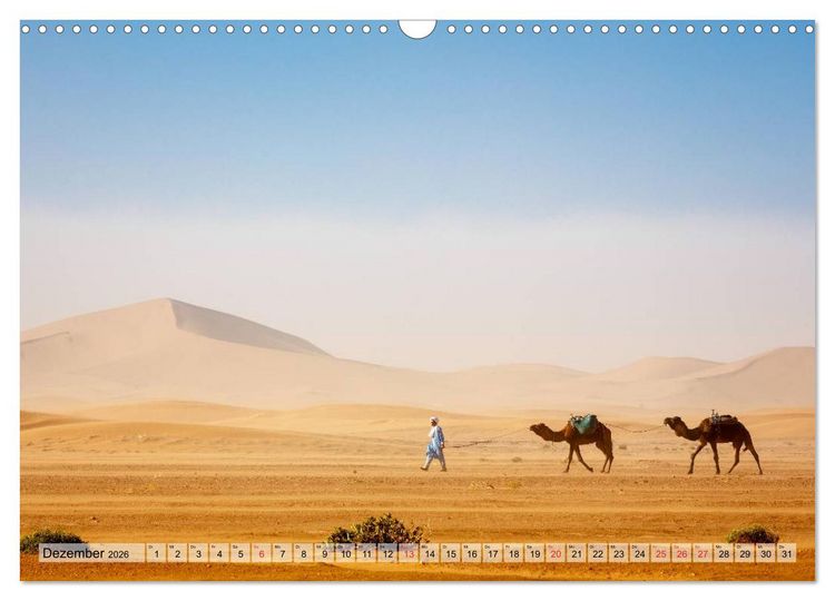 Produktbild: Marokko: Marrakesch, Atlas, Sahara, F&egrave;s (Wandkalender 2026 DIN A3 quer), CALVENDO Monatskalender
