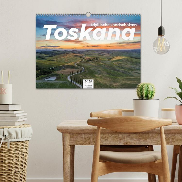 Produktbild: Toskana - idyllische Landschaft (Wandkalender 2026 DIN A3 quer), CALVENDO Monatskalender