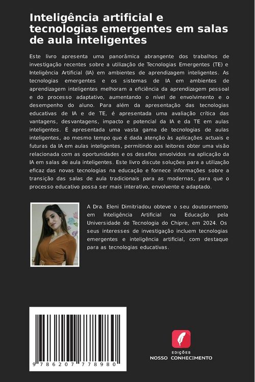 Produktbild: Intelig&ecirc;ncia artificial e tecnologias emergentes em salas de aula inteligentes