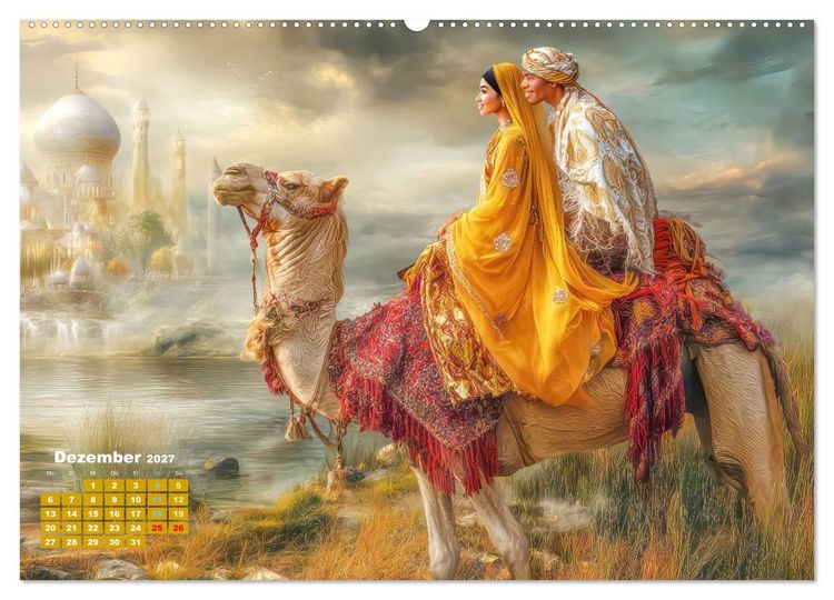 Produktbild: Der Zauber des Orients - Poetische Fantasiewerke (Wandkalender 2027 DIN A2 quer), CALVENDO Monatskalender