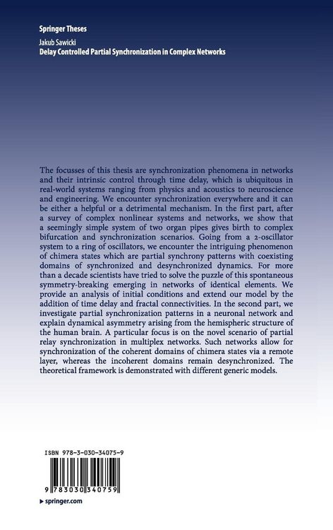 Produktbild: Delay Controlled Partial Synchronization in Complex Networks