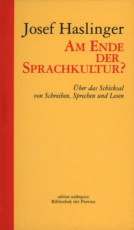 Produktbild: Am Ende der Sprachkultur?