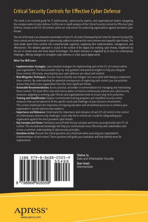 Produktbild: Critical Security Controls for Effective Cyber Defense