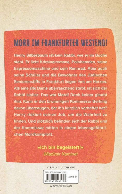 Produktbild: Der Rabbi und der Kommissar: Du sollst nicht morden