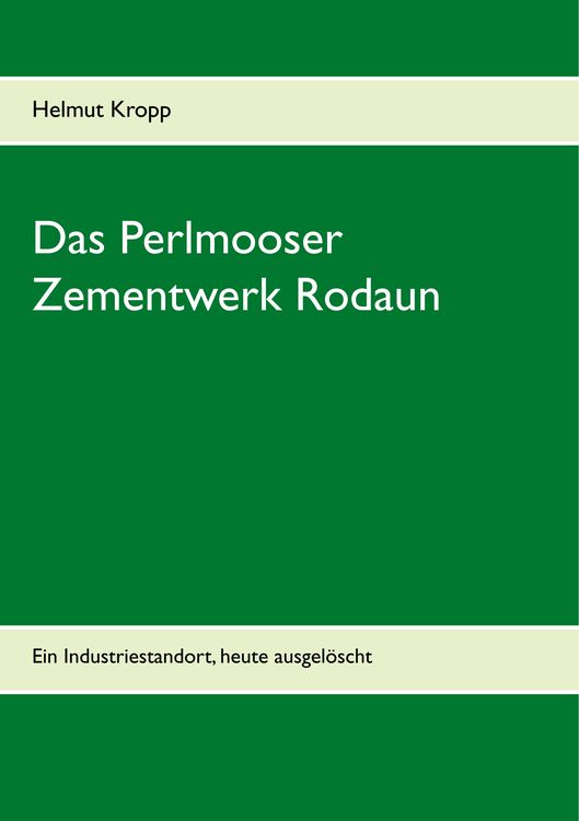 Produktbild: Das Perlmooser Zementwerk Rodaun