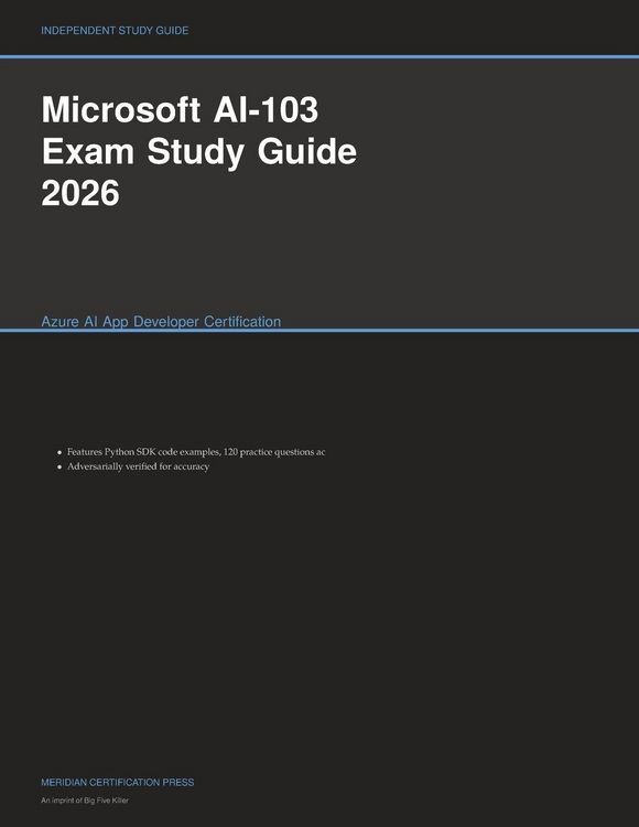 Produktbild: Microsoft AI-103 Exam Study Guide 2026