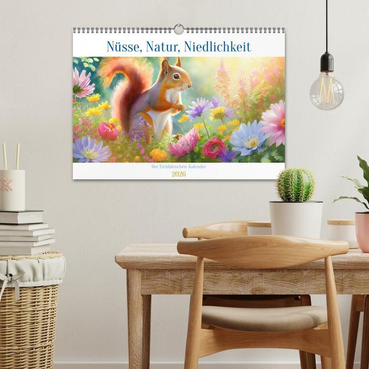 Produktbild: Der Eichh&ouml;rnchen-Kalender (Wandkalender 2026 DIN A3 quer), CALVENDO Monatskalender