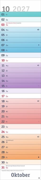 Produktbild: Bunte Wochen Langplaner XL 2027