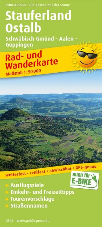 Produktbild: Stauferland, Ostalb, Schwäbisch Gmünd - Aalen - Göppingen 1:50 000