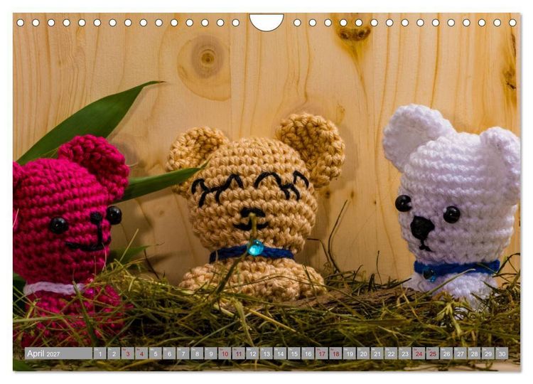 Produktbild: Amigurumi - Die geh&auml;kelte Welt (Wandkalender 2027 DIN A4 quer), CALVENDO Monatskalender